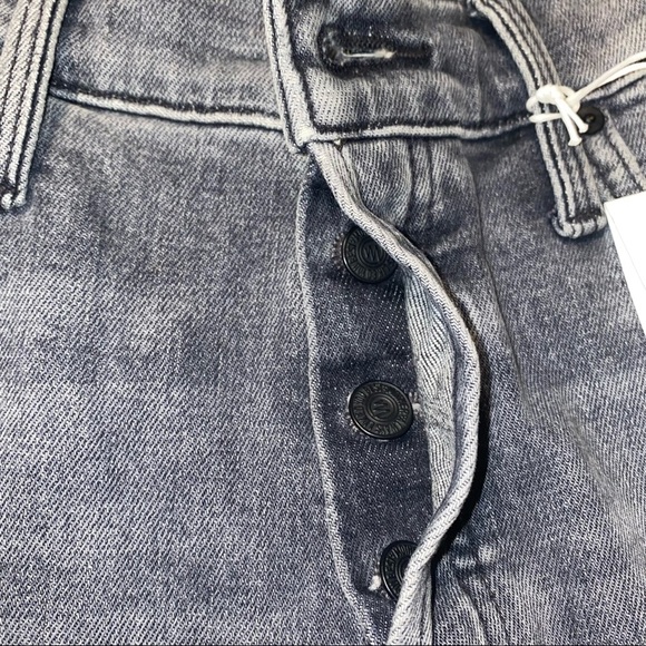 MOTHER The Scrapper Cuff Ankle Fray Jeans In Unstitched In The Dark Size 25 NWT - Picture 9 of 15